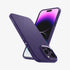 ACS04813 - iPhone 14 Pro Max Case Liquid Air in matte black showing the back